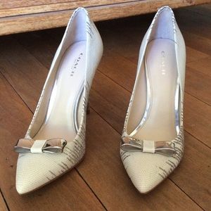 Never been worn Coach stilettos!